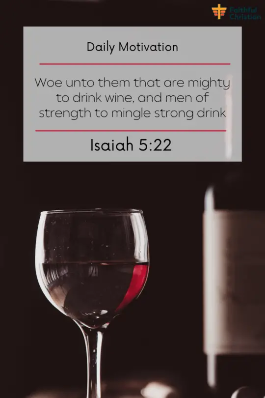 Versículos de la Biblia sobre beber vino o alcohol (Escrituras poderosas)