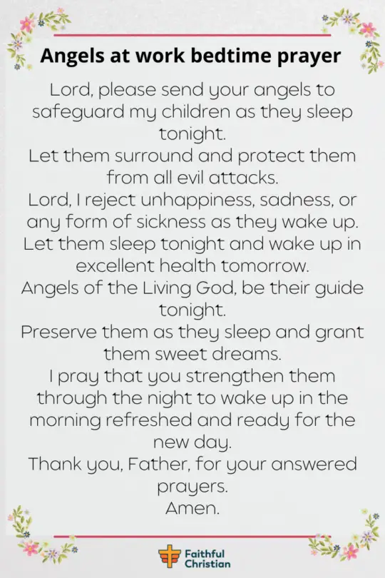 Poderosa oración de buenas noches para tus hijos (con versículos bíblicos)