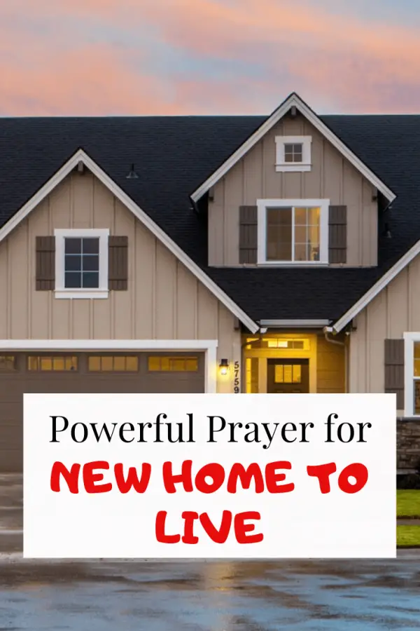Oración por un nuevo hogar (limpieza y inauguración de la casa)