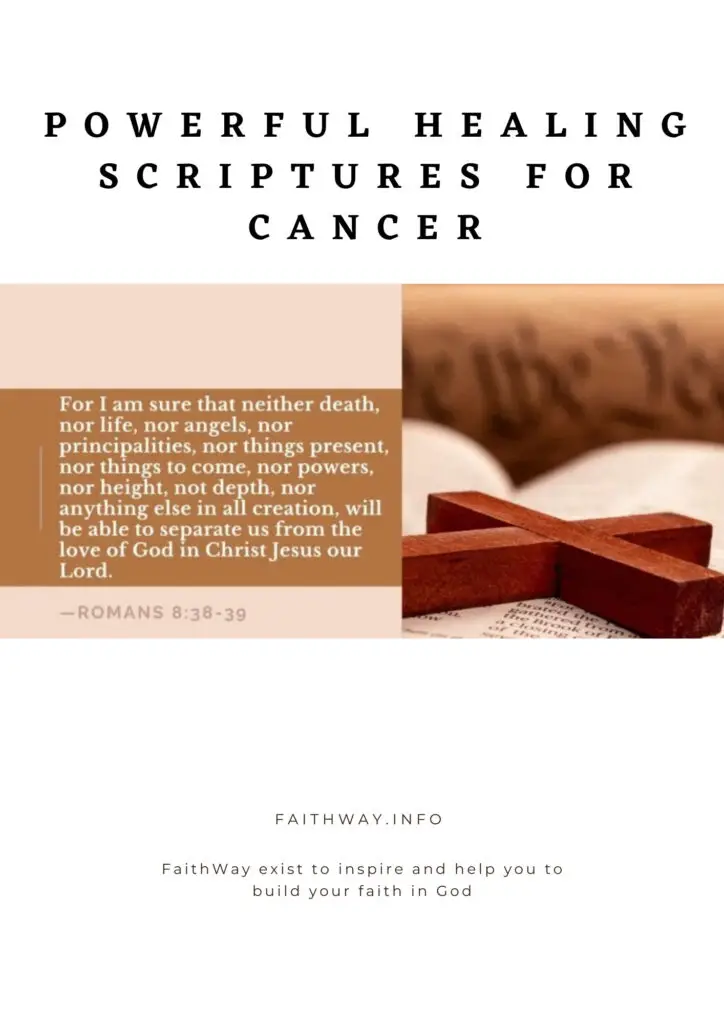 12 Escrituras curativas para el cáncer –