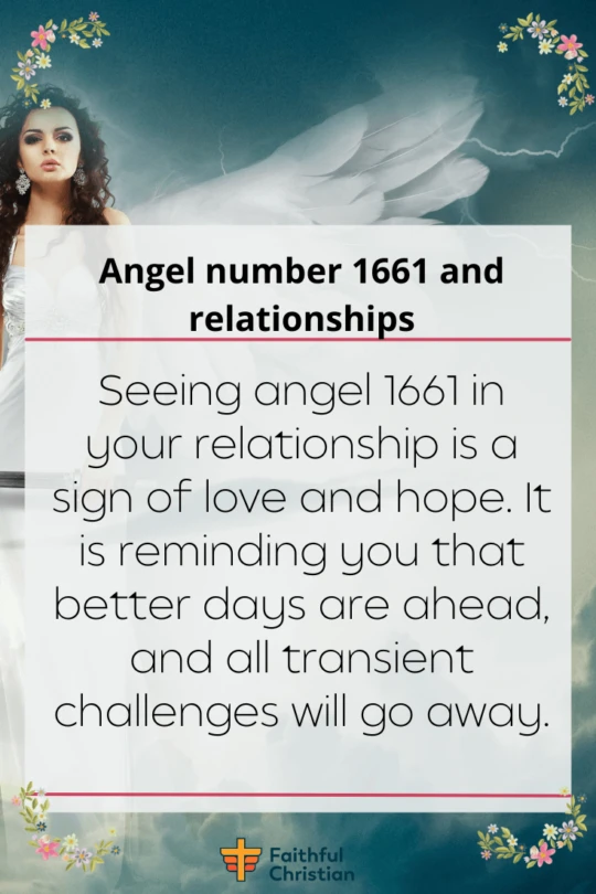 Número de ángel 1661, significado espiritual (amor, relación)