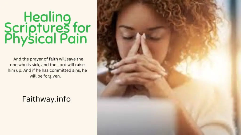 Escrituras curativas para el dolor físico: 15 versículos de la Biblia -