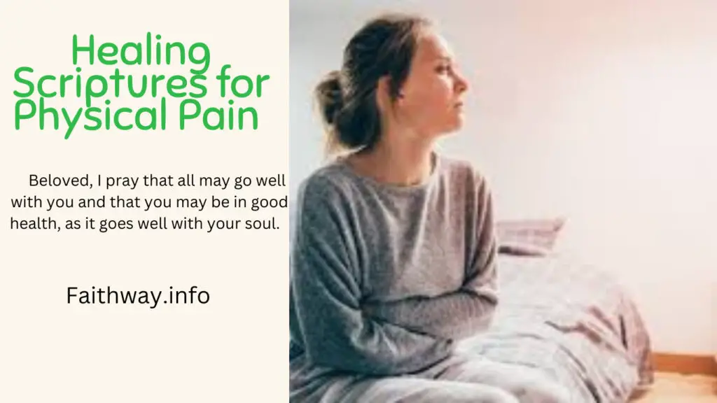 Escrituras curativas para el dolor físico: 15 versículos de la Biblia -