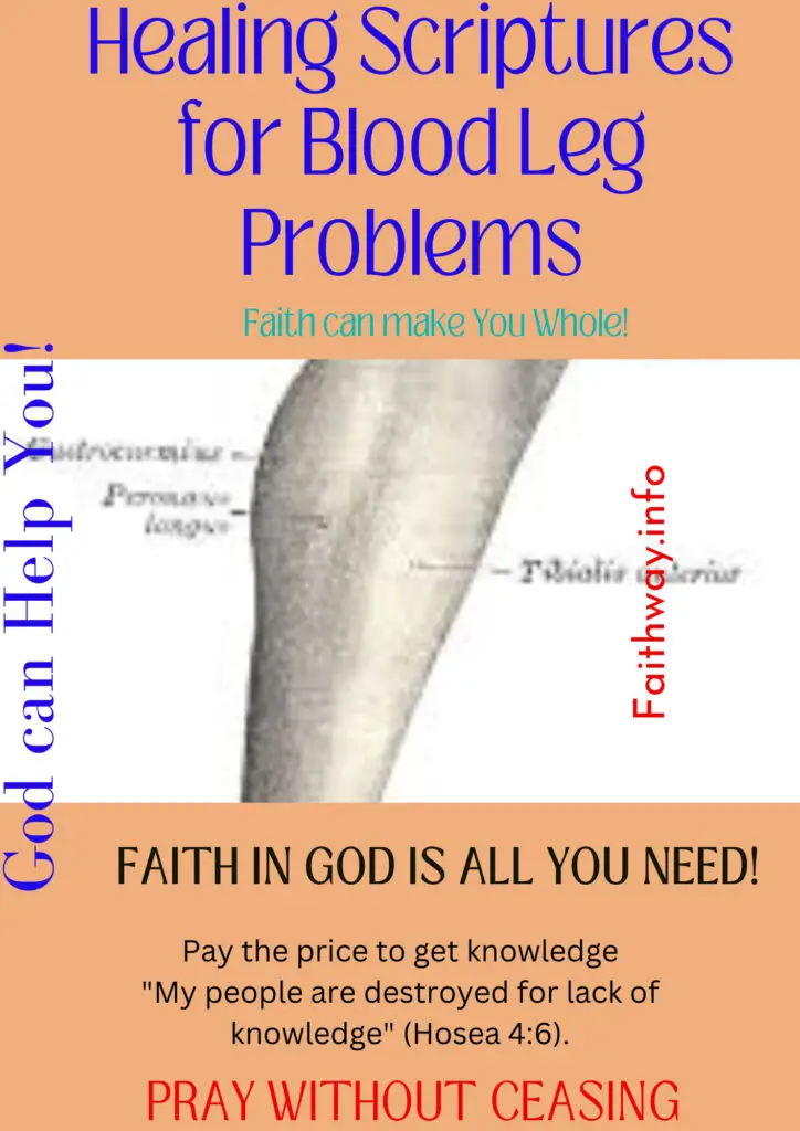 Versículos de la Biblia Kjv para problemas en las piernas -