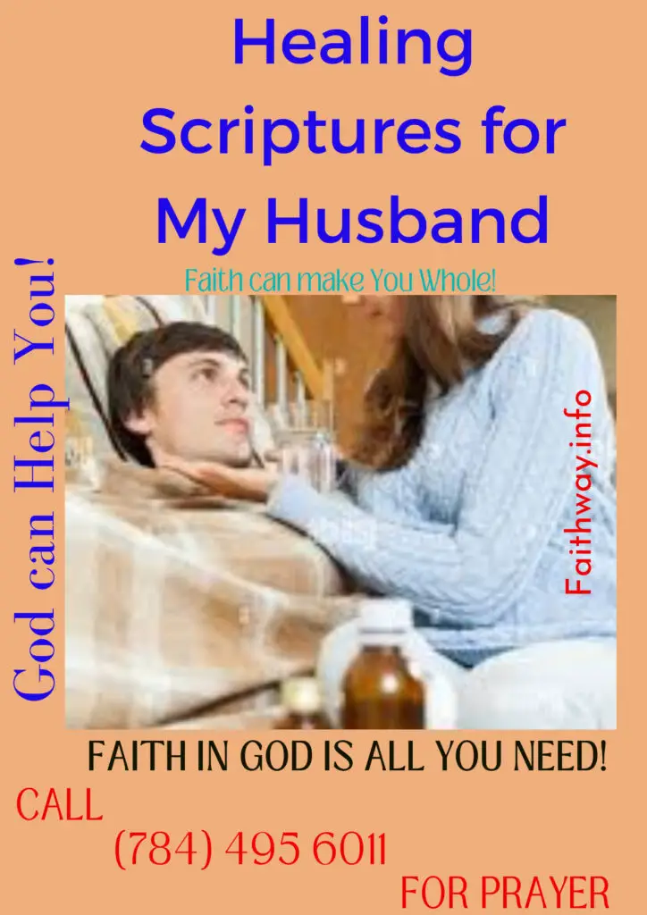 21 Escrituras curativas para mi esposo enfermo: Versículos bíblicos KJV -