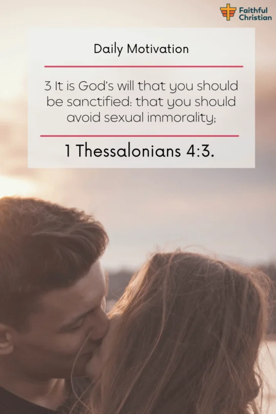 Más de 30 versículos de la Biblia sobre besarse antes del matrimonio
