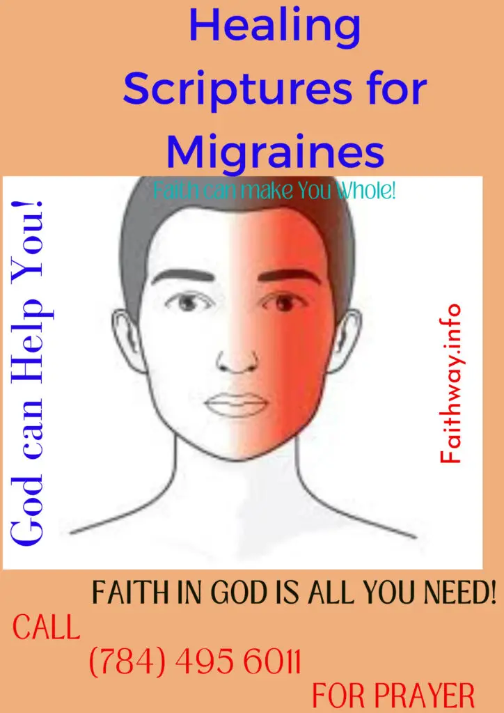 21 escrituras curativas para las migrañas: versículos de la Biblia Kjv -