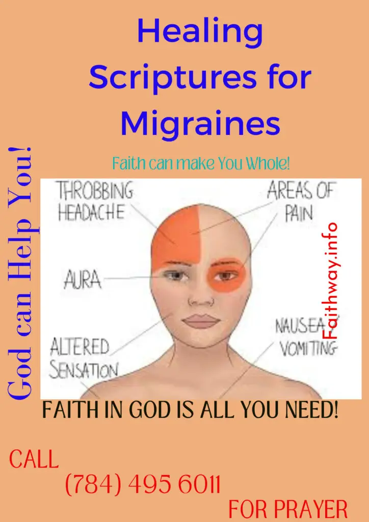 21 escrituras curativas para las migrañas: versículos de la Biblia Kjv -