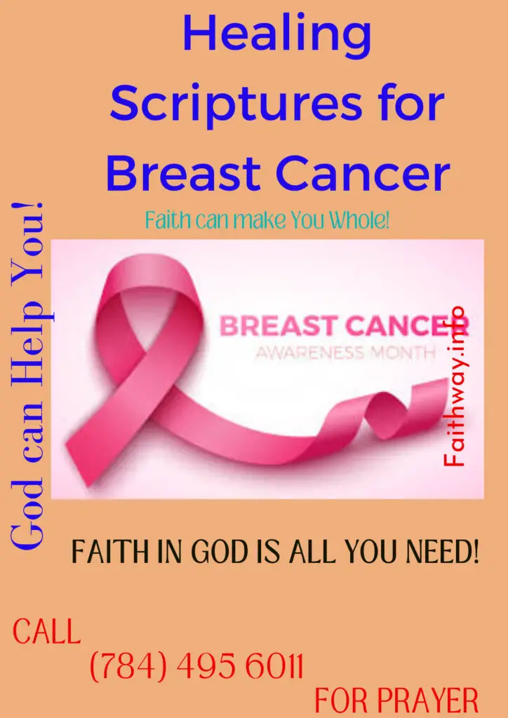 14 Escrituras sobre la curación del cáncer de mama: Versículos bíblicos KJV -