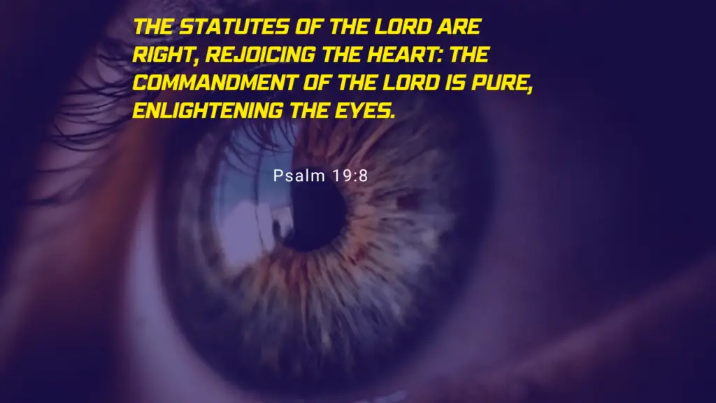 El Señor da la vista Versículos bíblicos|KJV Escrituras para la vista -