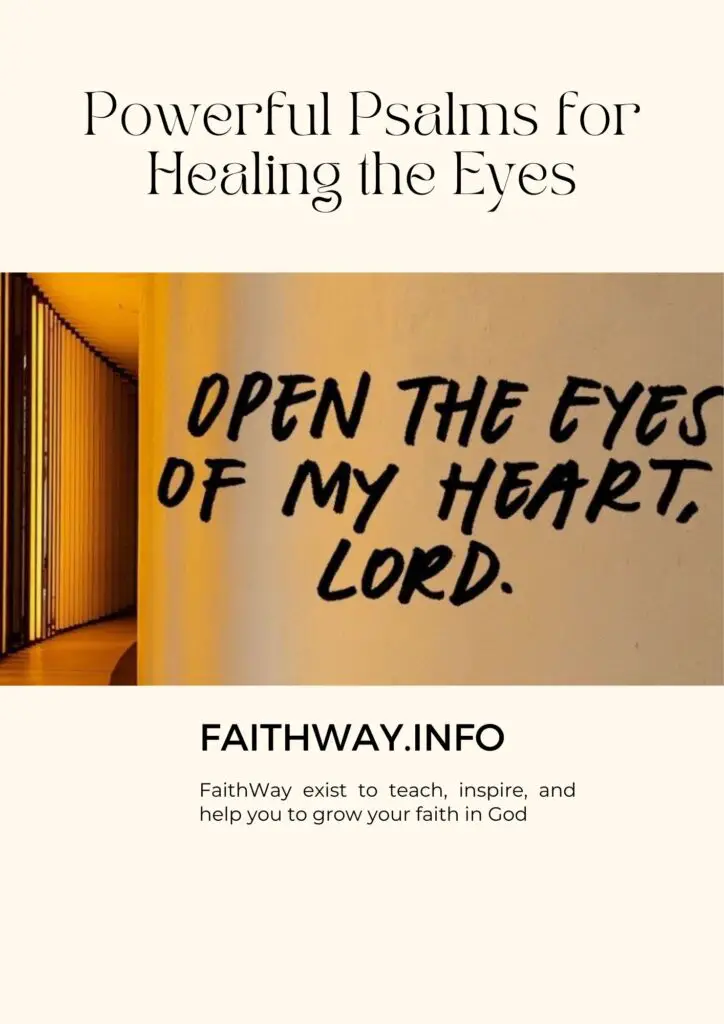 15 poderosos salmos para sanar tus ojos –