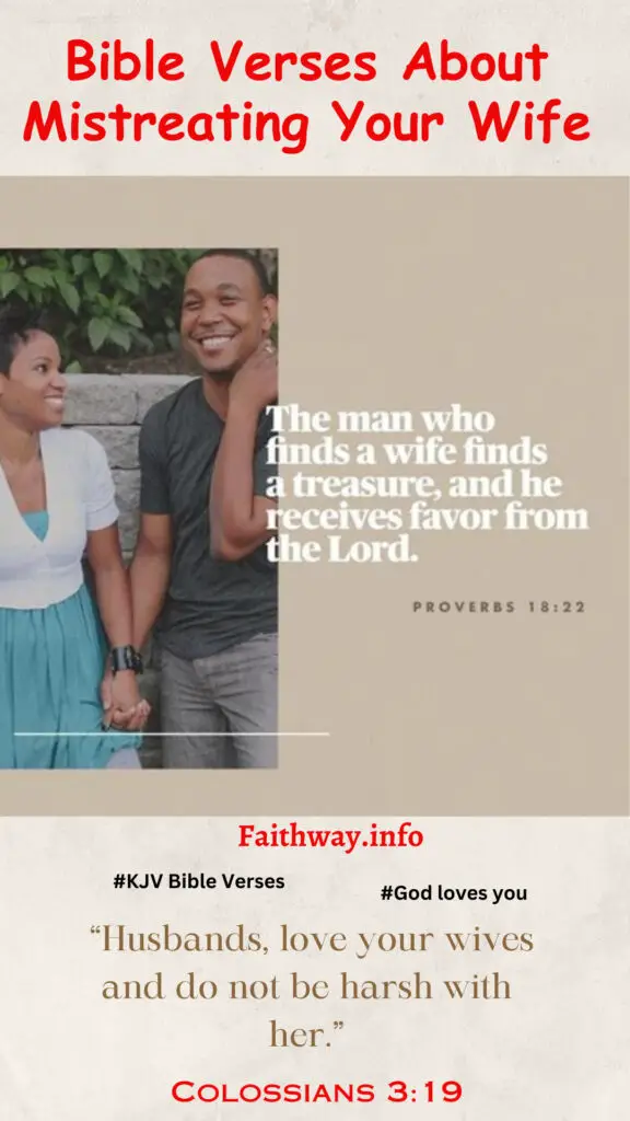 Obtenga ayuda: Versículos de la Biblia sobre el abuso de su esposa: Escrituras KJV -