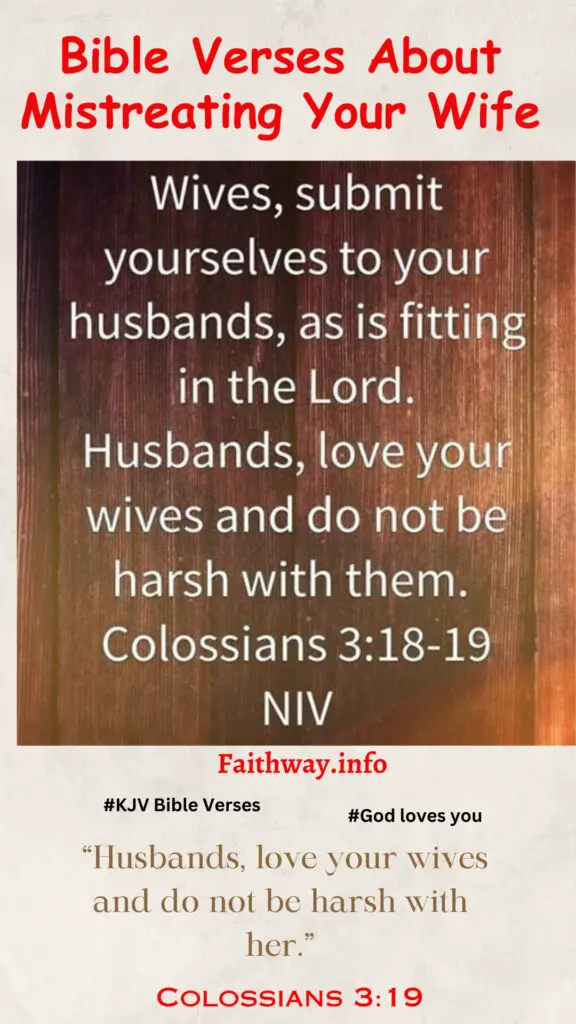 Obtenga ayuda: Versículos de la Biblia sobre el abuso de su esposa: Escrituras KJV -