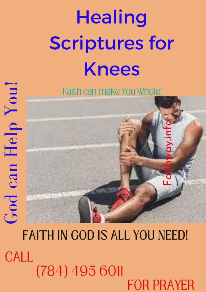 Versículos de la Biblia KJV para dolores y lesiones de rodilla -