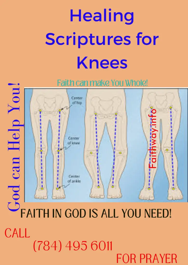 Versículos de la Biblia KJV para dolores y lesiones de rodilla -