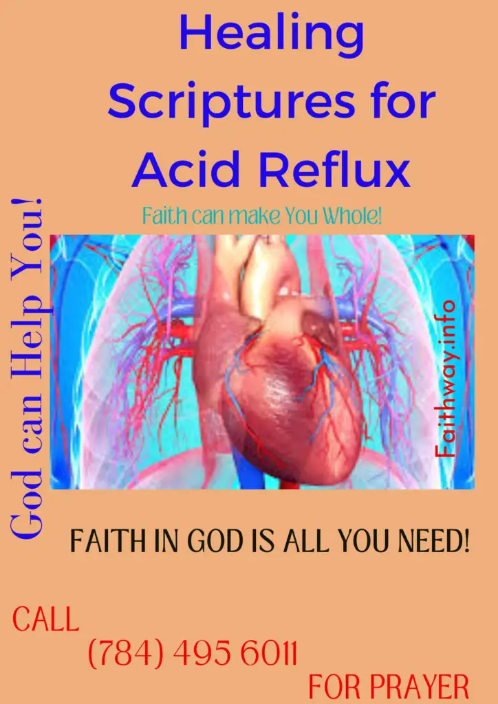 21 Escrituras curativas para el reflujo ácido: Versículos bíblicos KJV -