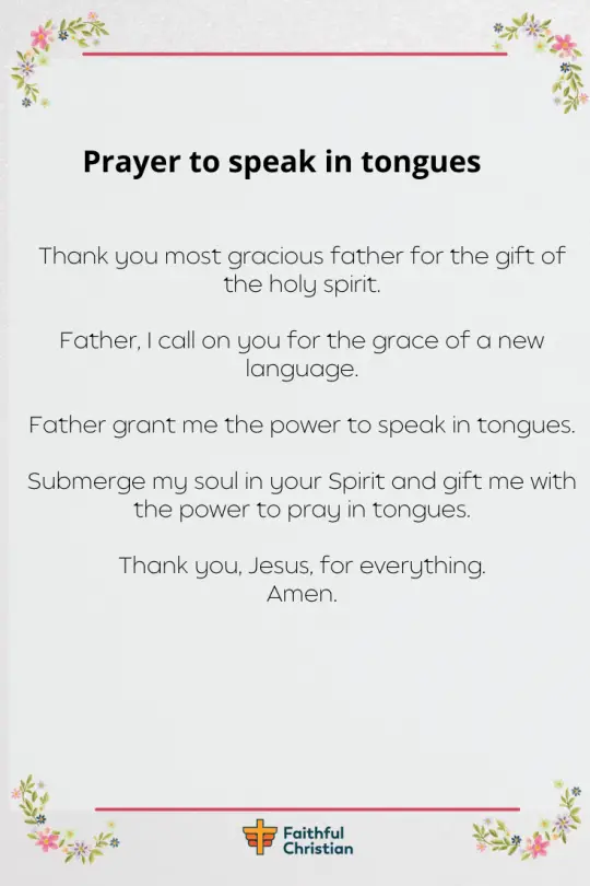 7 oraciones para hablar en lenguas