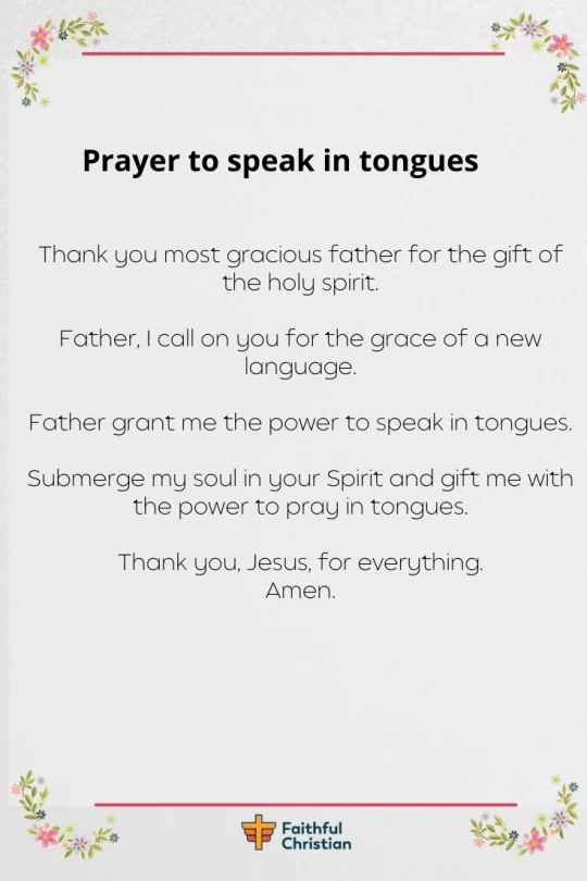 7 oraciones para hablar en lenguas