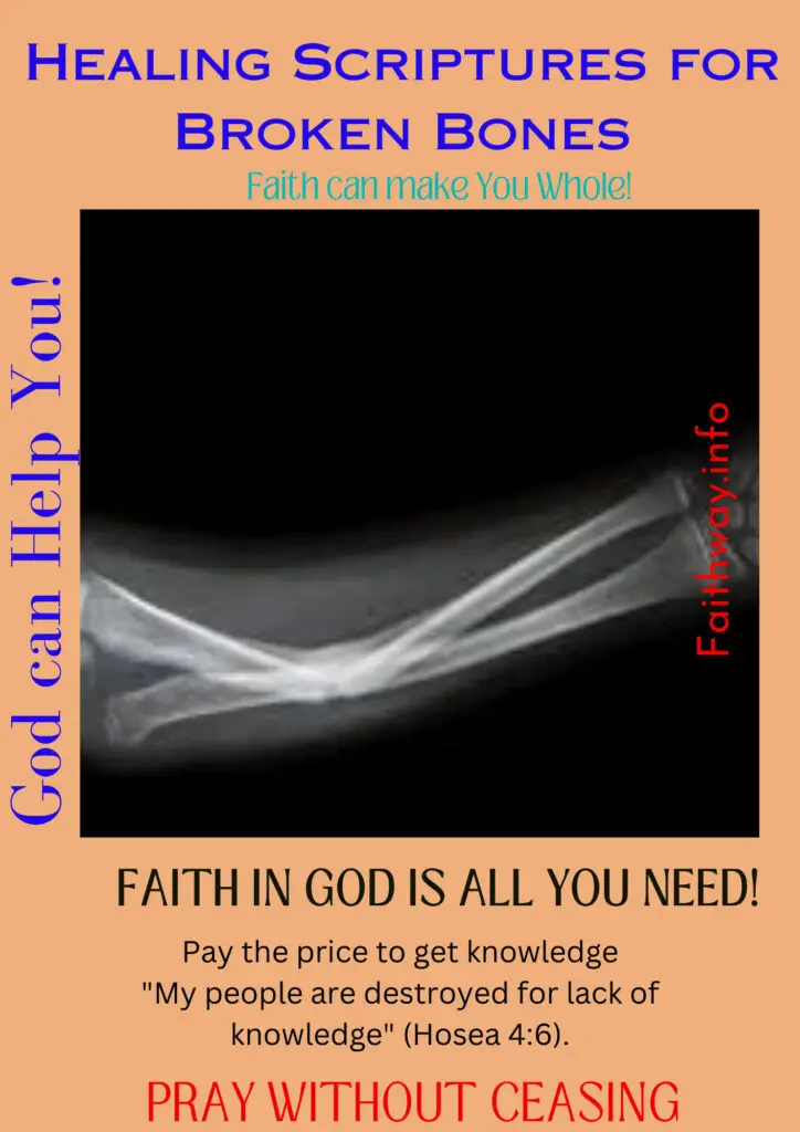 21 Escrituras curativas para huesos rotos: Versículos bíblicos KJV -