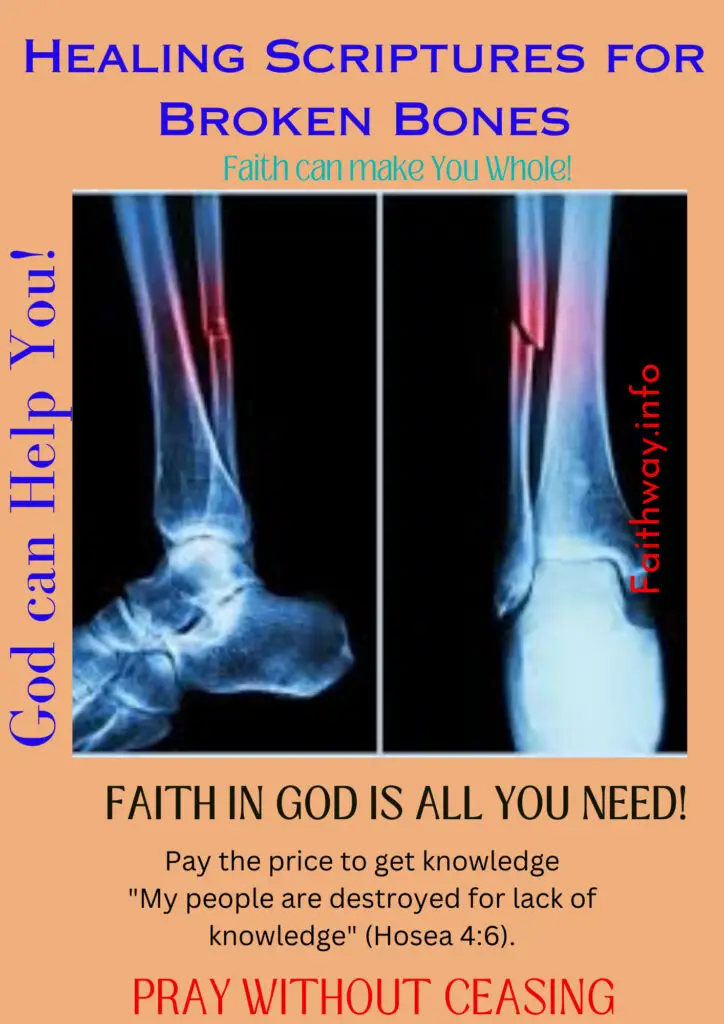 21 Escrituras curativas para huesos rotos: Versículos bíblicos KJV -