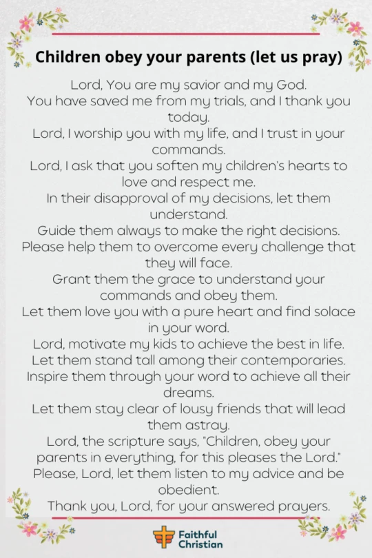 7 Oración de Ánimo para los Niños (Hijos e Hijas)