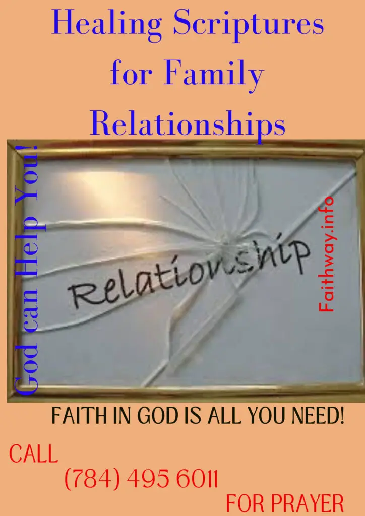 21 Escrituras curativas para relaciones familiares rotas: Versículos bíblicos KJV -