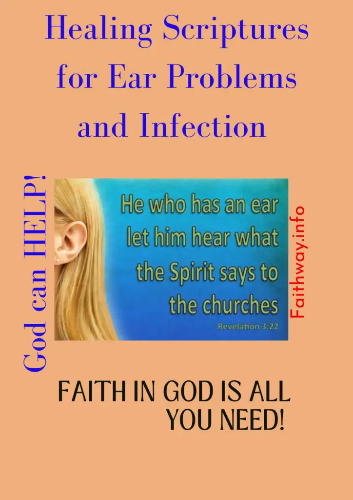 50 Escrituras curativas para problemas e infecciones de oído -KJV -