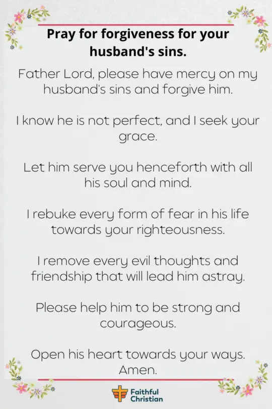 7 oraciones para que tu marido sea fiel y honesto