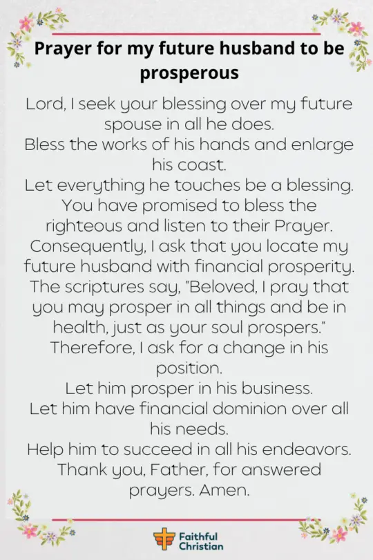 7 oraciones para mi futuro esposo y casarme