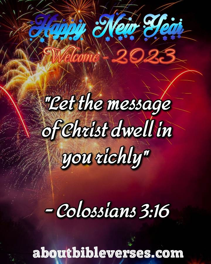 [Best] Más de 47 imágenes de feliz año nuevo (2023) con versículos y deseos de la Biblia