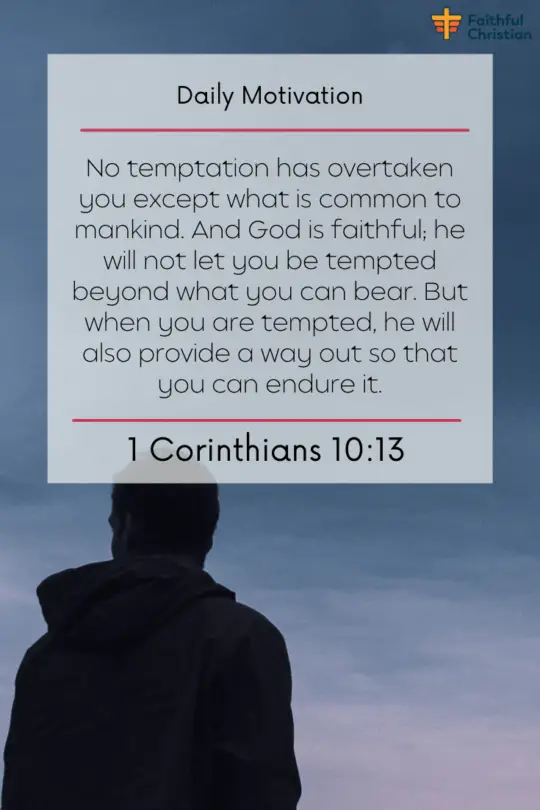 30 versículos de la Biblia sobre tentaciones y escrituras para una salida