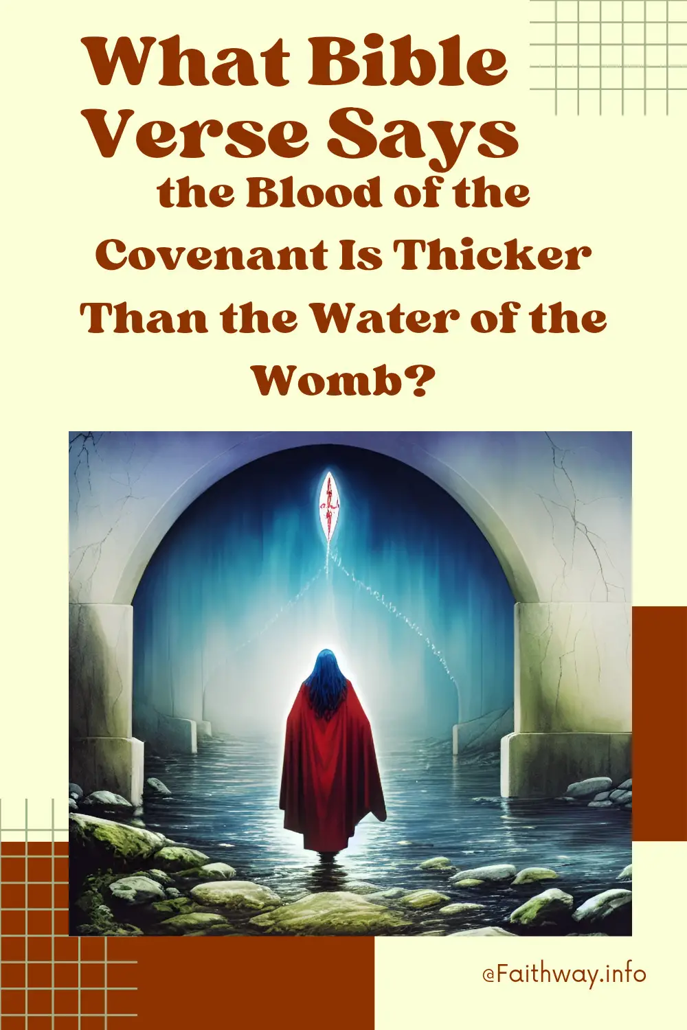 ¿Qué versículo de la Biblia dice que la sangre del pacto es más espesa que el agua del útero? -