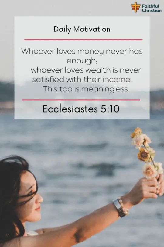 22 Versículos de la Biblia sobre la avaricia y el materialismo (Escrituras)
