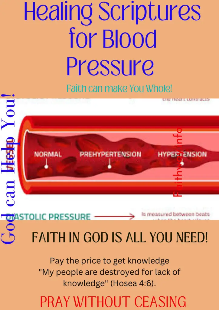 21 Escrituras curativas para problemas de presión arterial alta: Versículos bíblicos KJV -