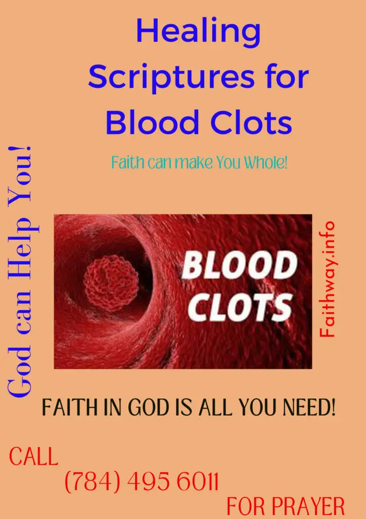21 Escrituras curativas para los coágulos de sangre: Versículos bíblicos KJV -