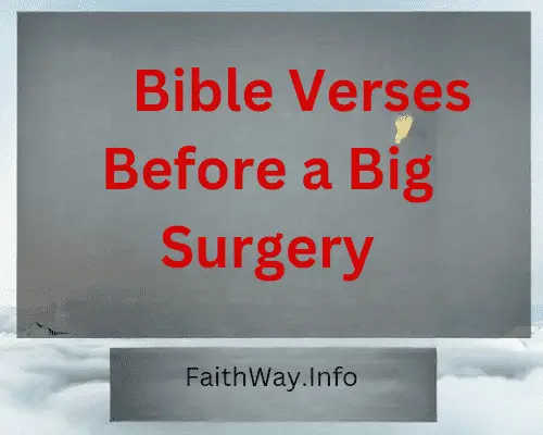 50 versículos de la Biblia para confesar antes de una cirugía mayor –