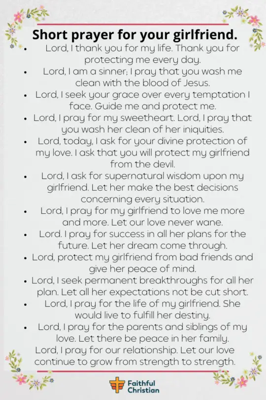 7 oraciones por tu novia [Wisdom, Protection, Success]