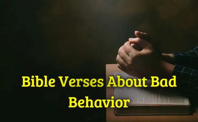 [Best] Más de 15 versículos de la Biblia sobre el mal comportamiento