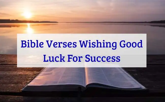 Más de 65 versículos de la Biblia que desean buena suerte y éxito.