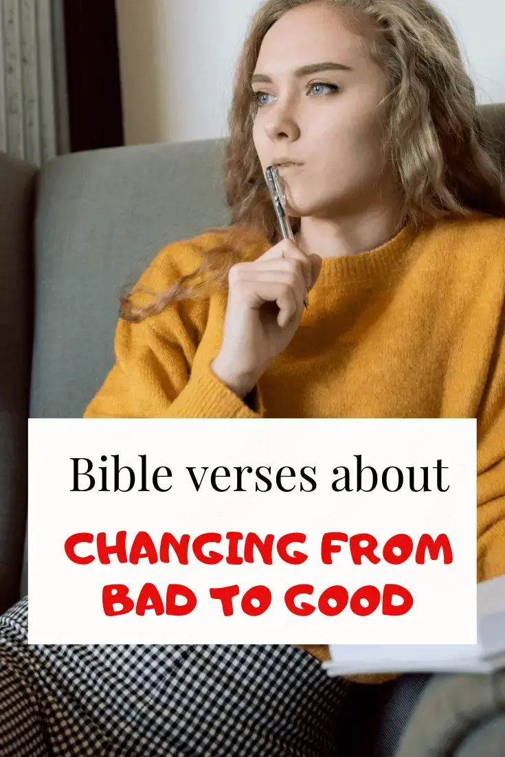 Más de 30 versículos bíblicos sobre cómo cambiar del mal al bien