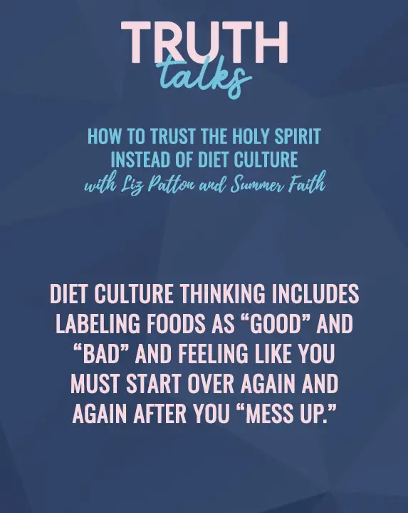 Cómo confiar en el Espíritu Santo en lugar de la cultura dietética