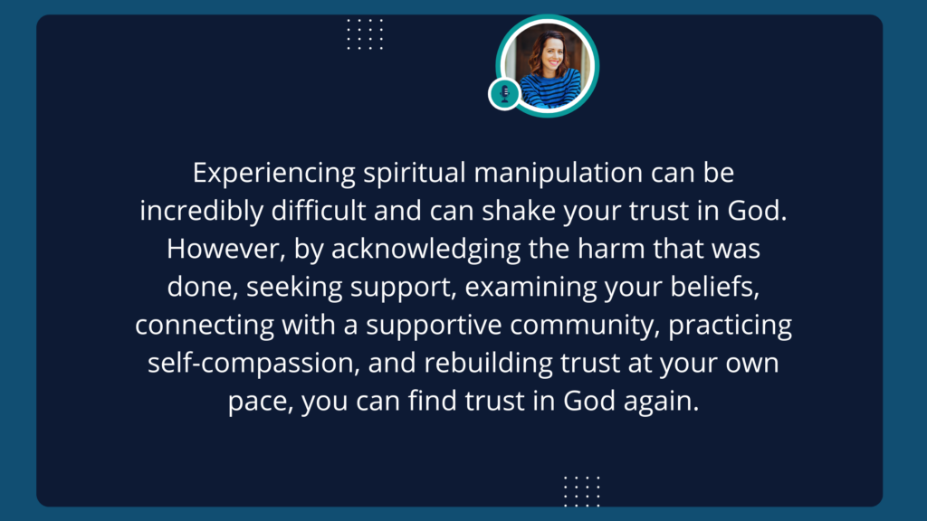 Encontrar nuevamente la confianza en Dios después de experimentar manipulación espiritual