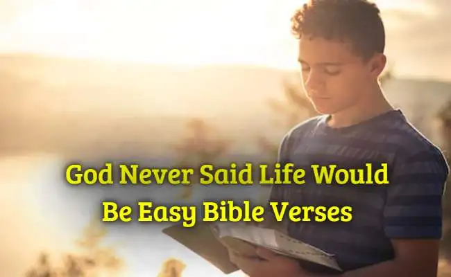 [Best] Más de 40 versículos de la Biblia: Dios nunca dijo que la vida sería fácil