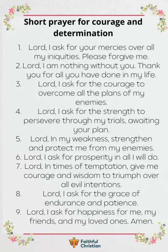 Oración por coraje, fortaleza y sabiduría (con versículos bíblicos)