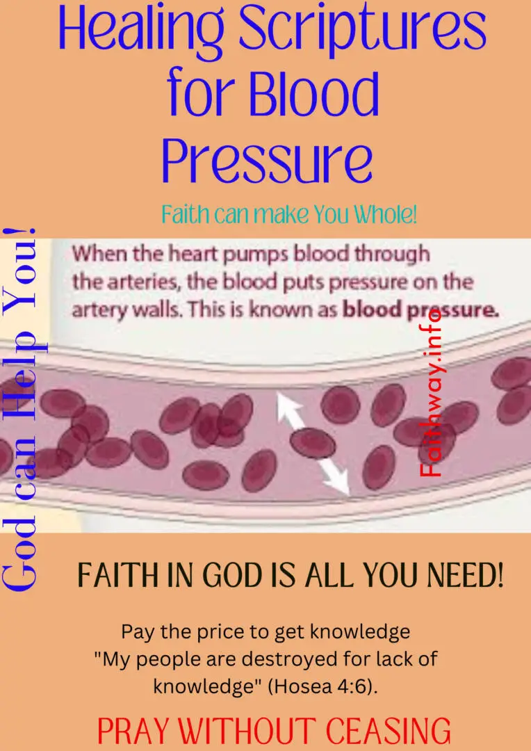 21 Escrituras curativas para problemas de presión arterial alta: Versículos bíblicos KJV -